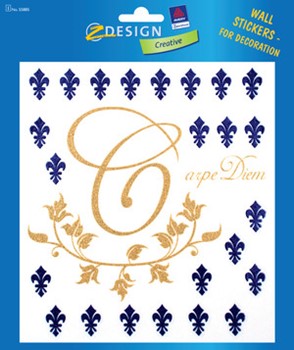 Z-Design 55885, Creative - Wandsticker, Motiv Carpe diem, 2 Bogen