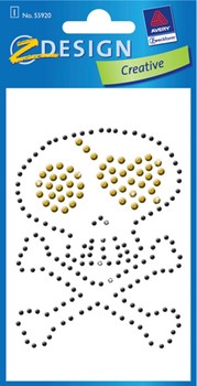 Z-Design 55920, Creative - Textildecoration, Motiv Totenkopf, 1 Stück