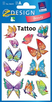 Z-Design 56634, Beauty - Tattoos Schmetterlinge, 1 Bogen