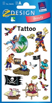 Z-Design 56636, Kids - Tattoos Piraten, 1 Bogen