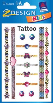 Z-Design 56643, Kids - wasserfeste Tattoos, Motiv Schmuck, 1 Bogen