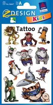 Z-Design 56667, Kids - Tattoos, Bad Dudes, 1 Bogen
