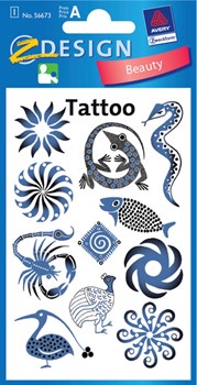 Z-Design 56673, Kids - Tattoo, Motiv Ornamente, beglimmert, 1 Bogen