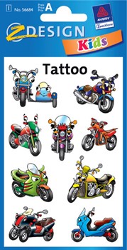 Z-Design 56684, Kids - Tattoos, Motorräder, 1 Bogen