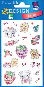 Z-Design 56704, Kids - Hardware Sticker, Motiv Früchtchen Tiere, 1 Bogen
