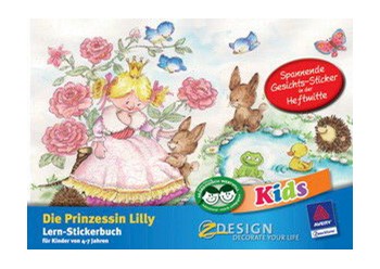Z-Design 57861, Kids - Lern-Stickerbuch, Motiv Prinzessin, 1 Lernbuch