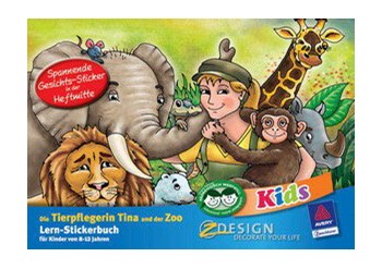 Z-Design 57864, Kids - Lern-Stickerbuch, Motiv Tierpfleger, 1 Lernbuch