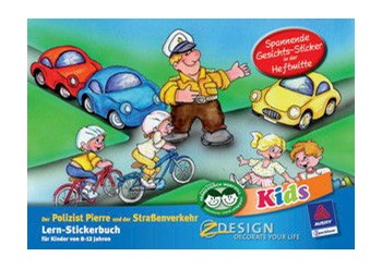 Z-Design 57865, Kids - Lern-Stickerbuch, Motiv Polizist, 1 Lernbuch