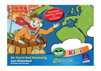 Z-Design 57866, Kids - Lern-Stickerbuch, Motiv Tourist, 1 Lernbuch