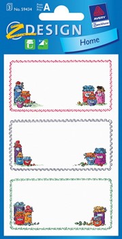 Z-Design 59434, Home - Haushaltsetiketten aus beschriftbarem Papier Motiv Einmachgläser, 12 Stück