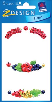 Z-Design 59676, Home - Haushaltsetikett, Johannisbeeren, 3 Bogen