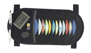 Case Logic CDV12, CD-Visor für 12 CDs 150x5x330 Nylon schwarz, 1 Stück