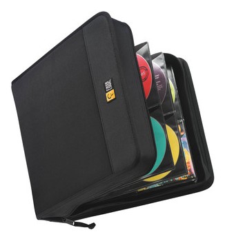 Case Logic CDW208, CD-Ordner für 224 CDs, 290x100x320mm, mit Visor Nylon schwarz, 1 Stück