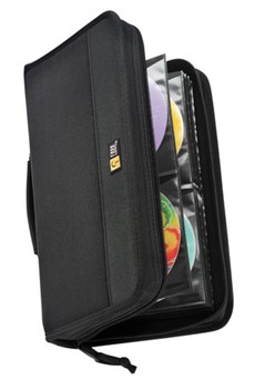 Case Logic CDW64, CD-Ordner für 72 CDs, 162x65x290mm, mit Visor Nylon schwarz, 1 Stück