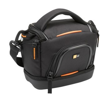 Case Logic SLDC203, Camcorder-Tasche, EVA-Nylon, schwarz/orange