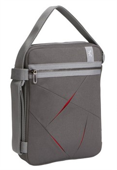 Case Logic ULA110G, Netbook-Tasche, Nylon, grau/rot, 25,9 cm (7-10,2")