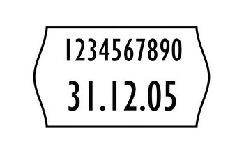 Avery Zweckform WP1626, Etikett 16x26mm weiss für 2-zeilige Handauszeichner permanent haftend, mit Sicherheitsstanzung, 10 Rollen à 1200 Etiketten