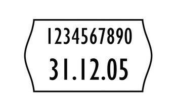 Avery Zweckform WR1626, Etikett 16x26mm weiss für 2-zeilige Handauszeichner wiederablösbar, mit Sicherheitsstanzung, 10 Rollen à 1200 Etiketten