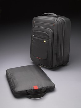 Case Logic ZLRS117, Notebook-Trolley, EVA-Nylon, schwarz/rot, 43,9 cm (17,3")