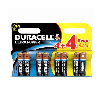 DURACELL ULTRA Power Batterien, Mignon AA,  4 Stück + 4 gratis (Duracell DUR002630)