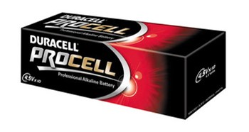 Duracell DUR005907, Procell Batterien, 4,5V, 10 Stück lose