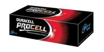 Duracell DUR005921, Procell Batterien, 9V, 10 Stück lose