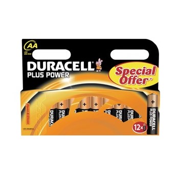 DURACELL PLUS Power Batterien, AA 12er D-Click Pack (Duracell DUR017863)