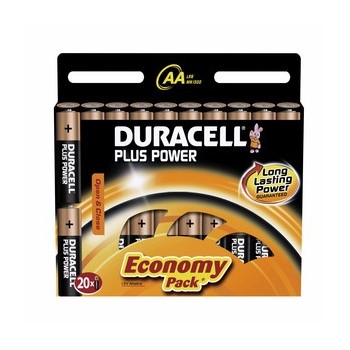 DURACELL PLUS Power Batterien, AA 20er Pack (Duracell DUR017986)