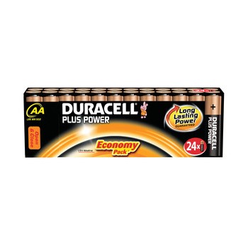 DURACELL PLUS Power Batterien, AA 24er Pack (Duracell DUR019508)