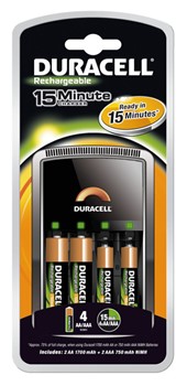 DURACELL Charger CEF15 mit 4AA (Duracell DUR022089)