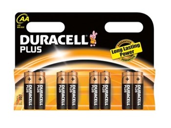 Duracell DUR038110, Plus Alkaline Batterien, Mignon AA, 1,5V, 8er Pack