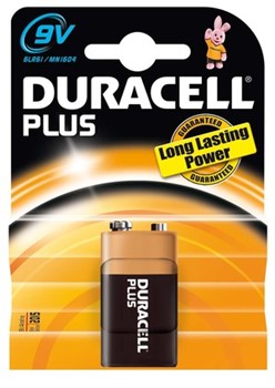 Duracell DUR038202, Plus Alkaline Batterien, 9 Volt-Block, 1 Stück