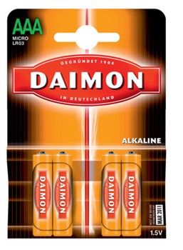 Daimon Batterien, AAA, 4 Stück (Duracell DUR065246)