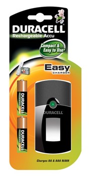 Duracell DUR099968, Easy Charger CEF24  Ladegerät mit 2AA Akkus