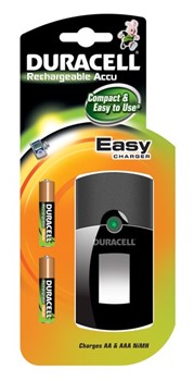 Duracell DUR099982, Easy Charger CEF24  Ladegerät mit 2AAA Akkus
