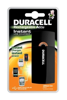 Duracell DUR203426, Instant USB Charger Ladegerät, für Geräte mit Mini-USB oder USB Ladeanschluß