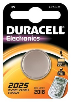 Duracell DUR668854, Elektronik-Batterie 2025, 3V, 165 mAh, Lithium, 1 Stück