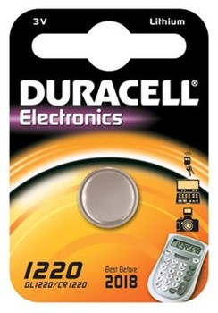 Duracell DUR668885, Elektronik-Batterie 1220, 3V, 35 mAh, Lithium, 1 Stück