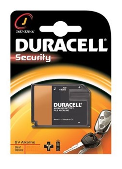 Duracell DUR767102, Security-Batterie J, 6V, 500mAh, Alkaline, 1 Stück