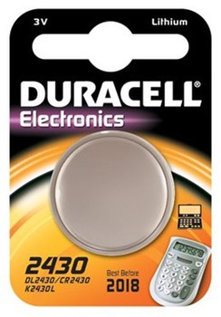 Duracell DUR953035, Elektronik-Batterie 2430, 3V, 285 mAh, Lithium, 1 Stück