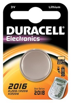 Duracell DUR953042, Elektronik-Batterie 2016, 3V, 90 mAh, Lithium, 1 Stück