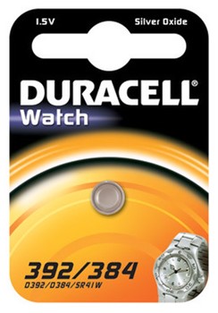 DURACELL Uhr Batterie, 392/384, 1 Stück (Duracell DUR953110)