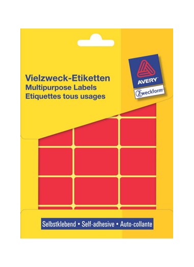 Etiketten 3325, weiß, 38x24mm, rechteckig 4004182033258 AVERY Zweckform Etiketten 3325, weiß, 38x24mm, rechteckig 4004182033258 AVERY Zweckform