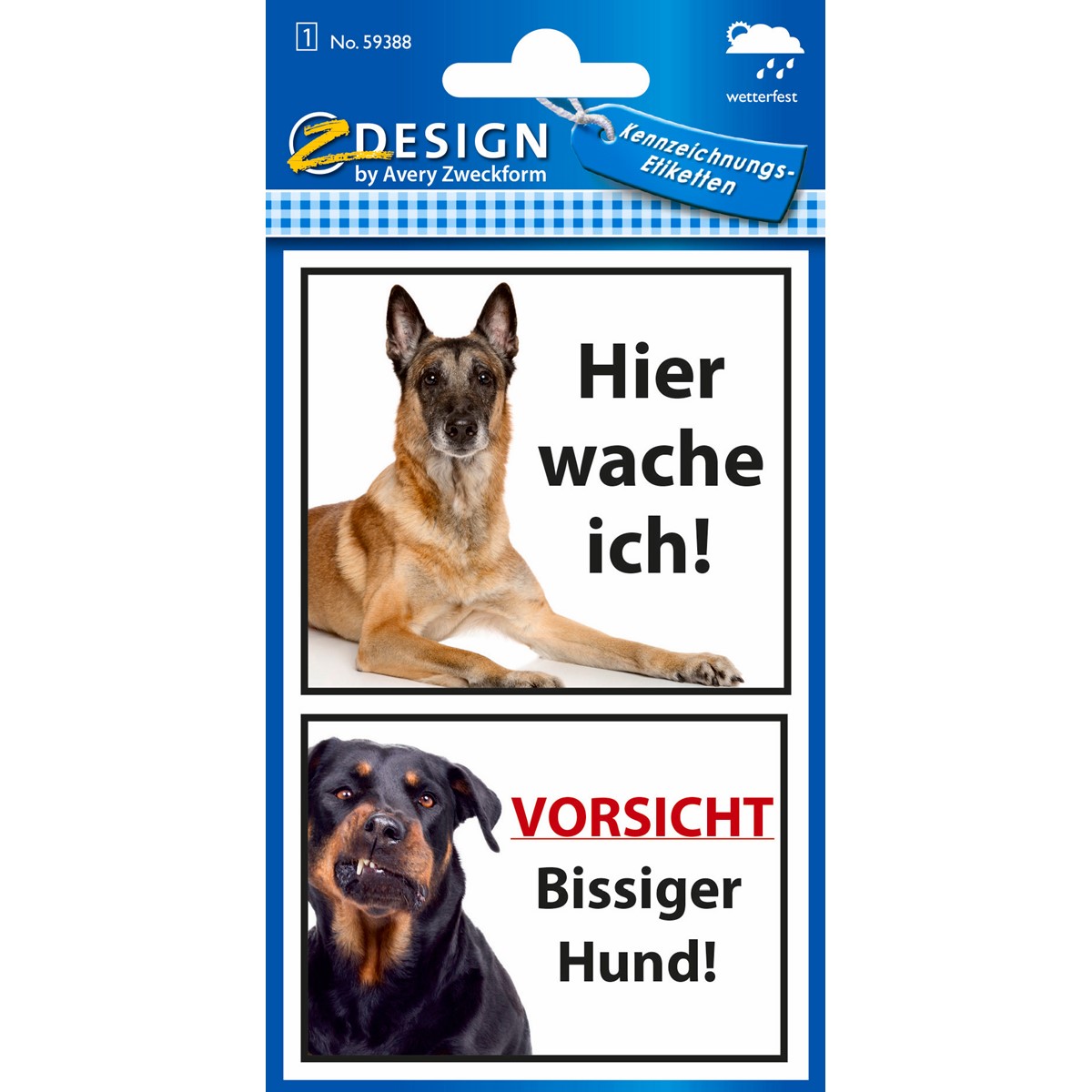 Z-Design 59388 Folien Sticker Bissiger Hund