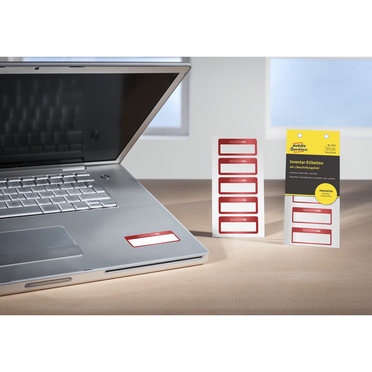 Avery Zweckform L7950-20 Etiketten Zur Kabelbeschriftung, Weiß