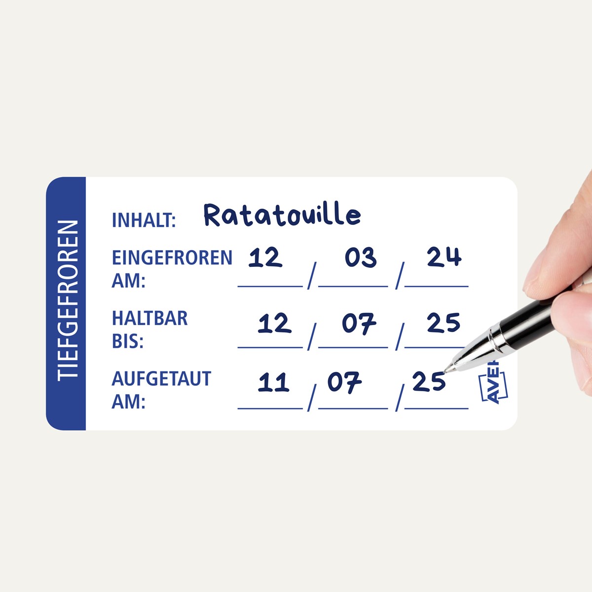 130x Lebensmitteletiketten – Artikel- Und Verwendungsdatum-Aufkleber, Farbig, Von SaveAquid, UK