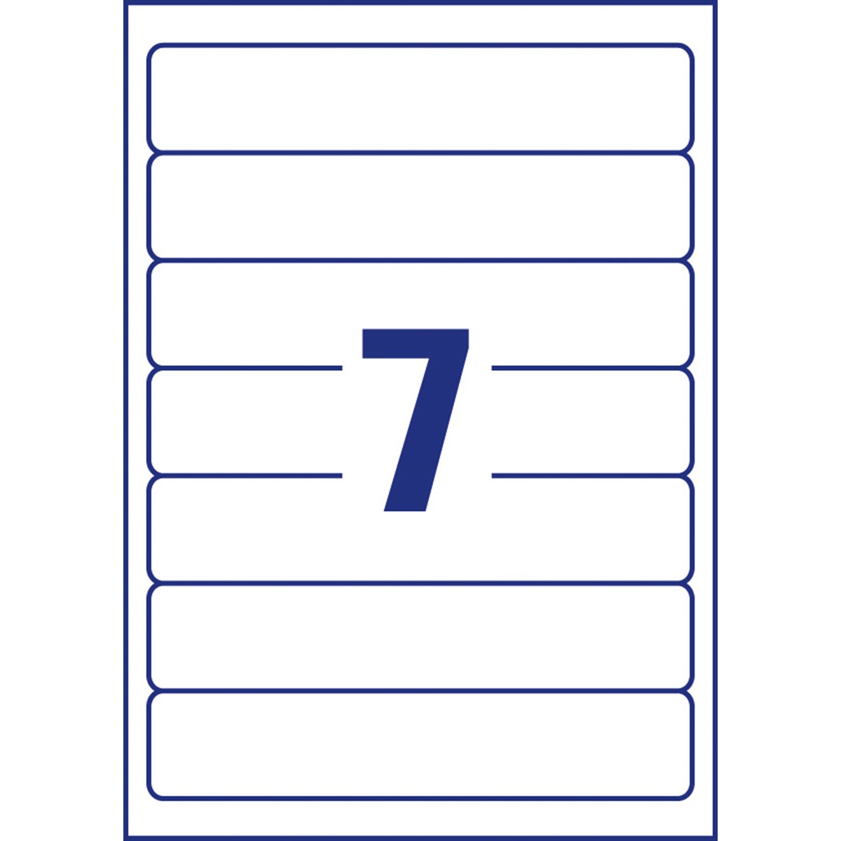 HERMA 10745 - Ordneretiketten, Recyclingpapier, naturweiß, 192,0 x 38,0