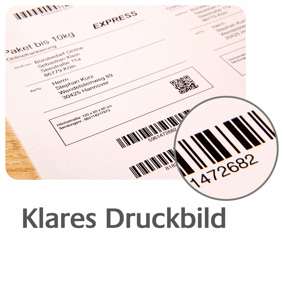 Avery Zweckform® TD8050-25 Thermoetikettrollen - 102 X 152 Mm