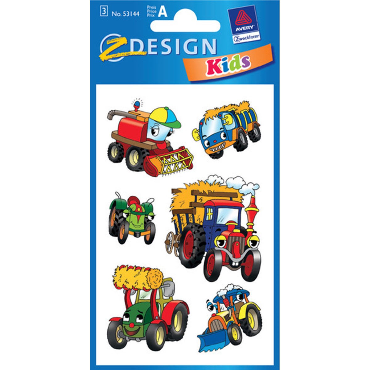 Z-Design 53144 Papier Sticker Traktor