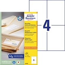 Avery Zweckform Recycling Etiketten 105x148 mm, 100 Bögen